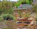 The stone pathway leads up to the viewing platform